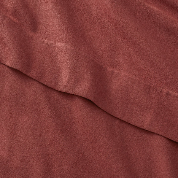 organic cotton bedding spiced apple red flannel sheets pillowcases set