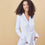 organic cotton loungewear lightweight white robe