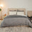 organic cotton percale concrete gray duvet cover pillow shams set