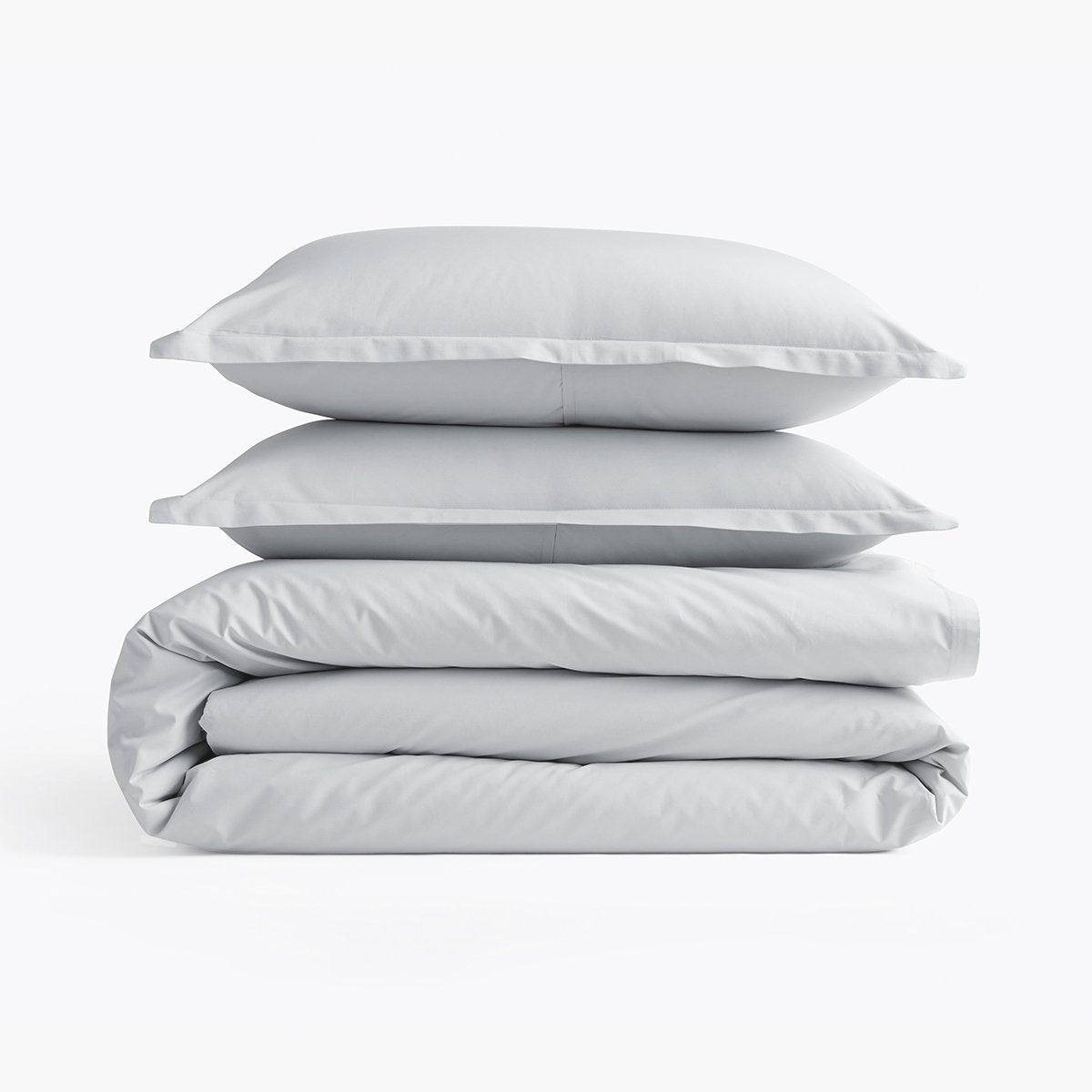 Organic Cotton 300 Thread Count Percale Duvet Set - Oyster Gray ·
Under The Canopy