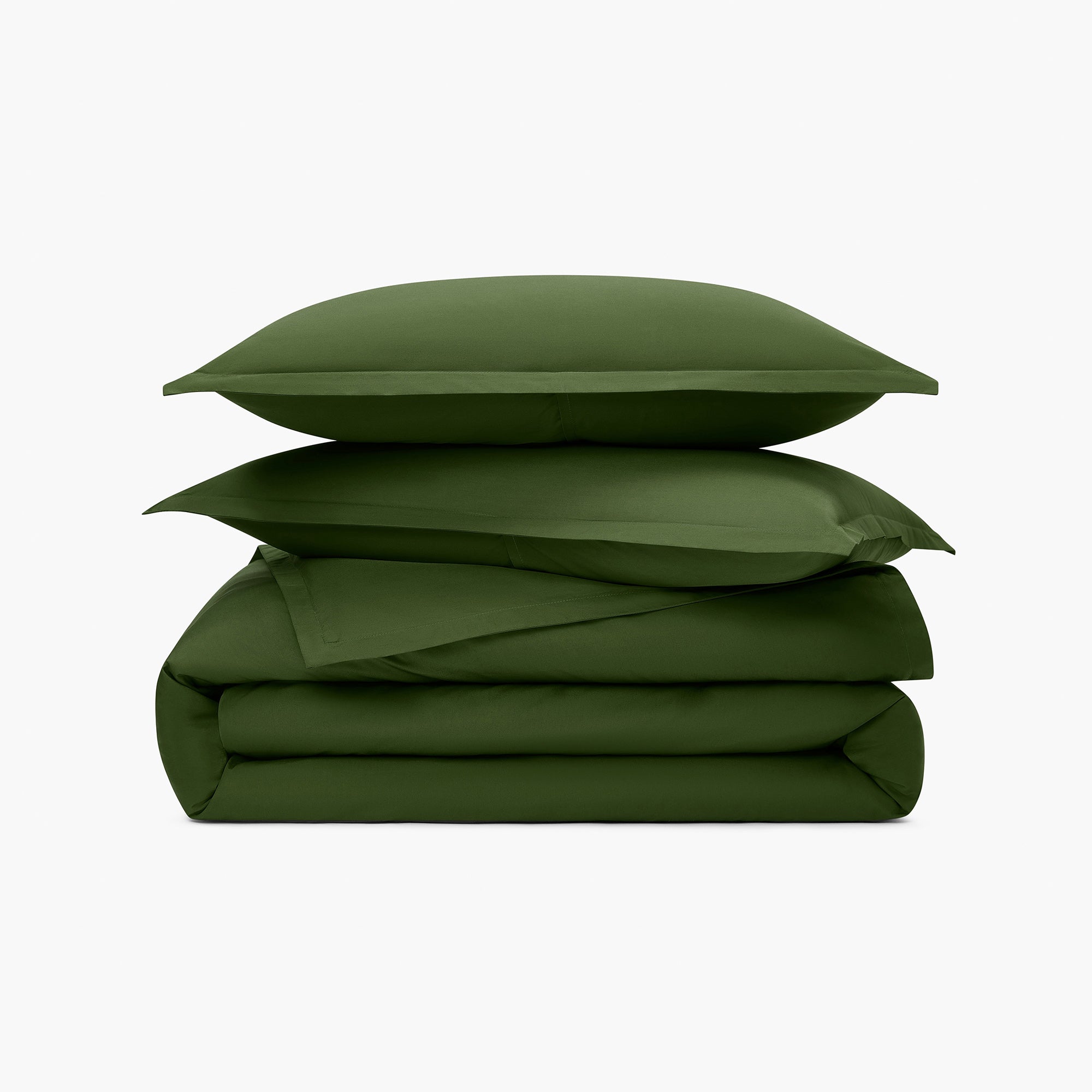 Organic Percale Duvet Set - Forest · Under The Canopy