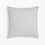 organic cotton percale oyster gray euro pillow shams