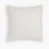 organic cotton percale vapor white euro pillow shams