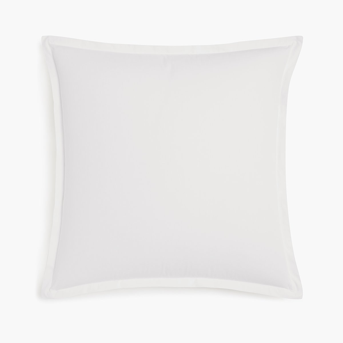 Organic Cotton 300 Thread Count Percale Euro Sham - White · Under The Canopy