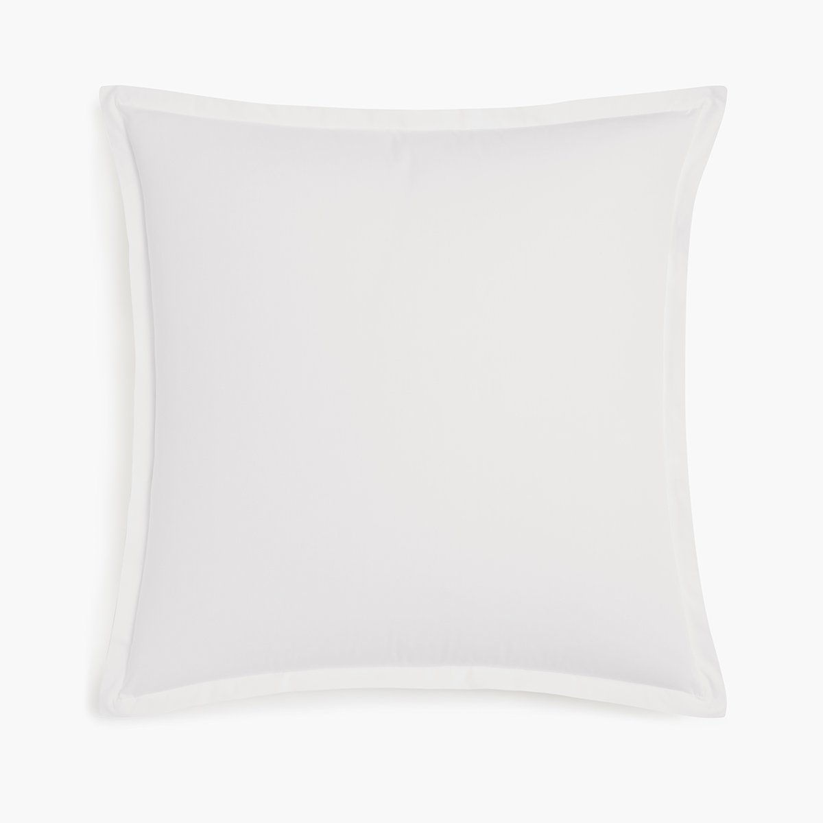 Organic Percale Euro Sham - White