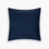 organic cotton percale euro sham deep sea blue