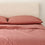 organic cotton percale clay red cooling pillowcases set