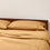 organic cotton percale ochre yellow cooling pillowcases set