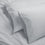 organic cotton percale oyster light gray cooling pillowcases set