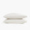 organic cotton percale vapour white cooling pillowcases set
