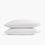organic cotton percale white cooling pillowcases set