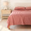 organic cotton percale clay red cooling sheets pillowcases set