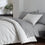 organic cotton percale concrete gray cooling sheets pillowcases set