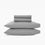 organic cotton percale concrete gray cooling sheets pillowcases set