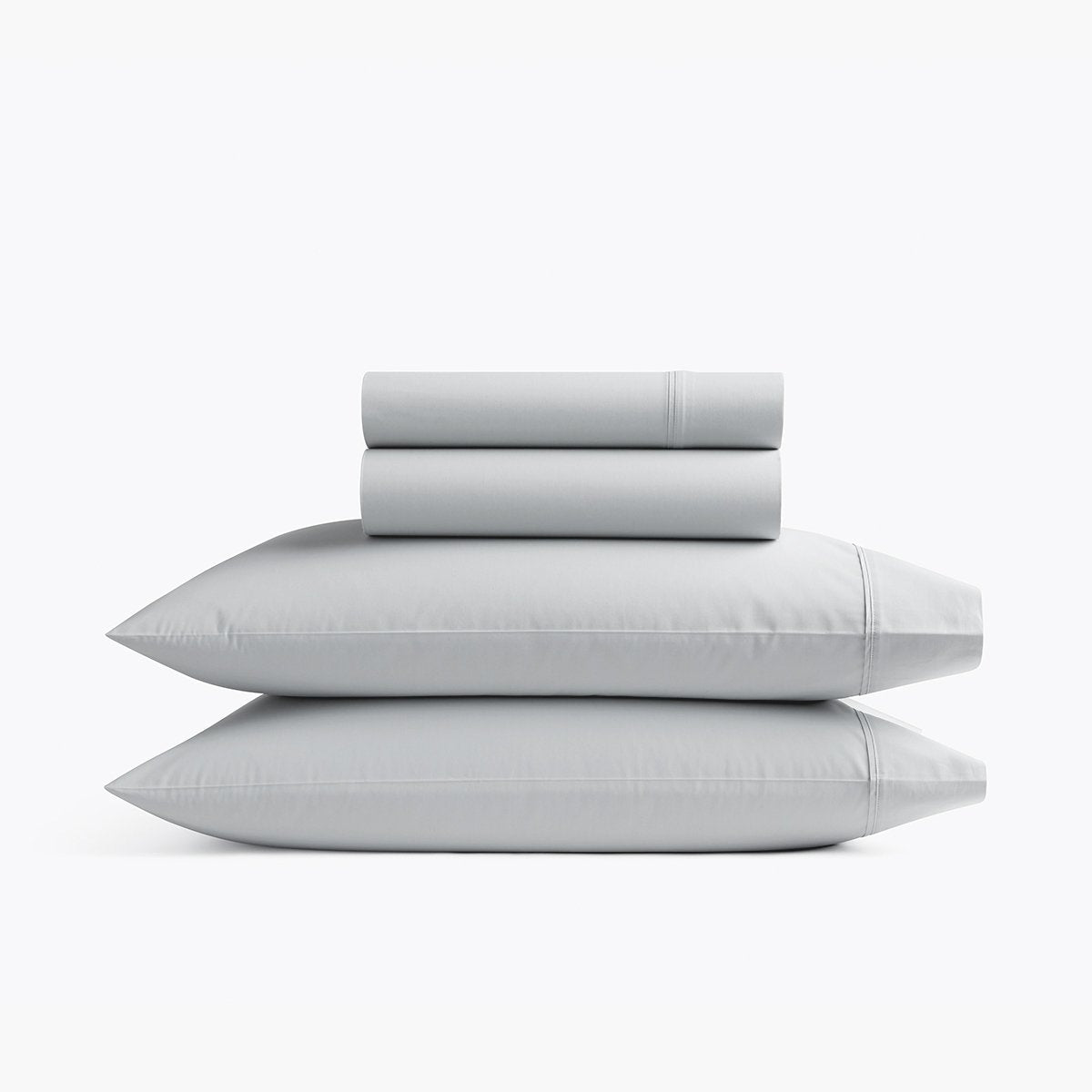 Organic Cotton 300 Thread Count Percale Sheet Set - Oyster Gray · Under ...