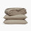 organic cotton bedding quilted natural sand beige pillow sham set