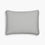 organic cotton bedding quilted oyster gray pillow sham set