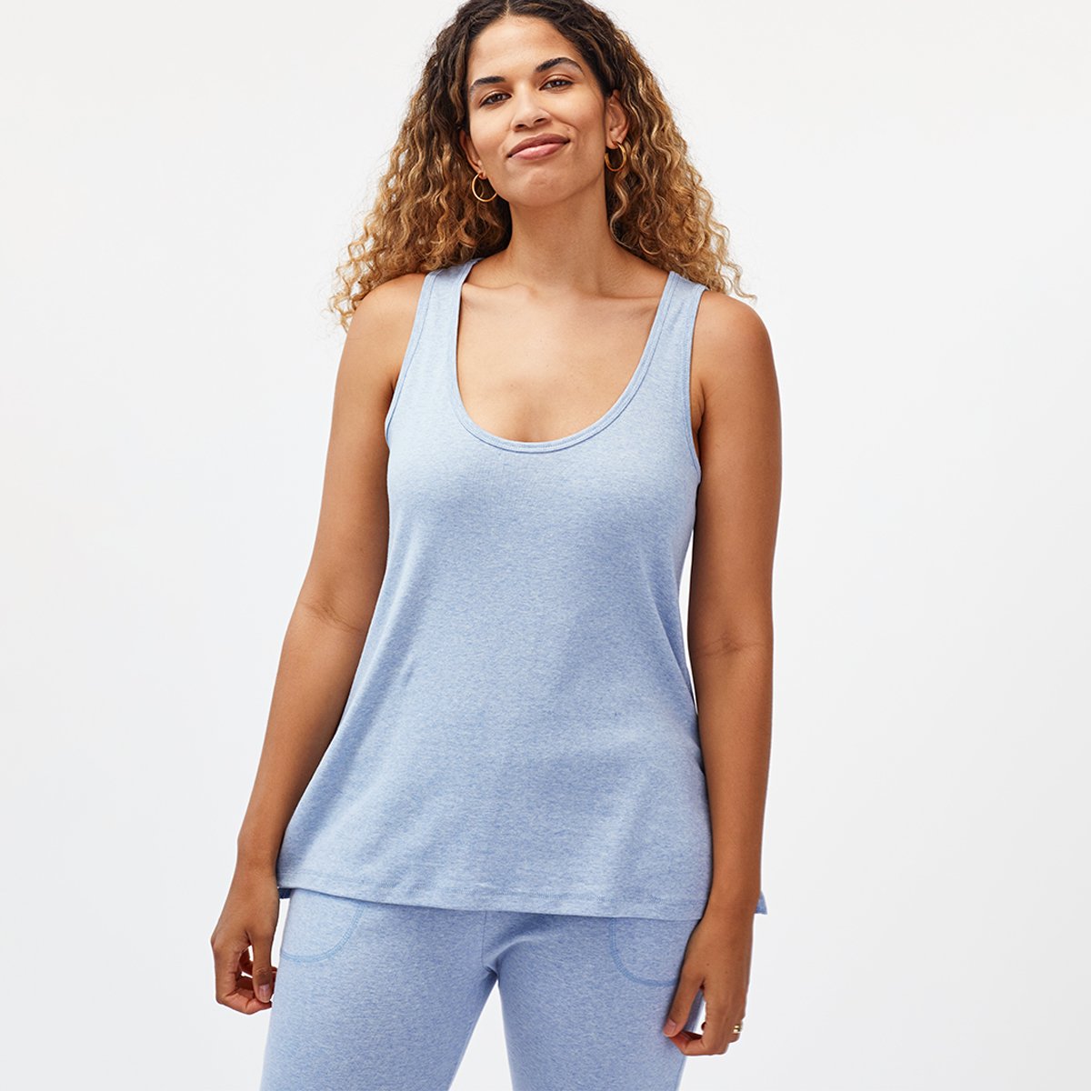 Organic Swing Tank - Light Blue
