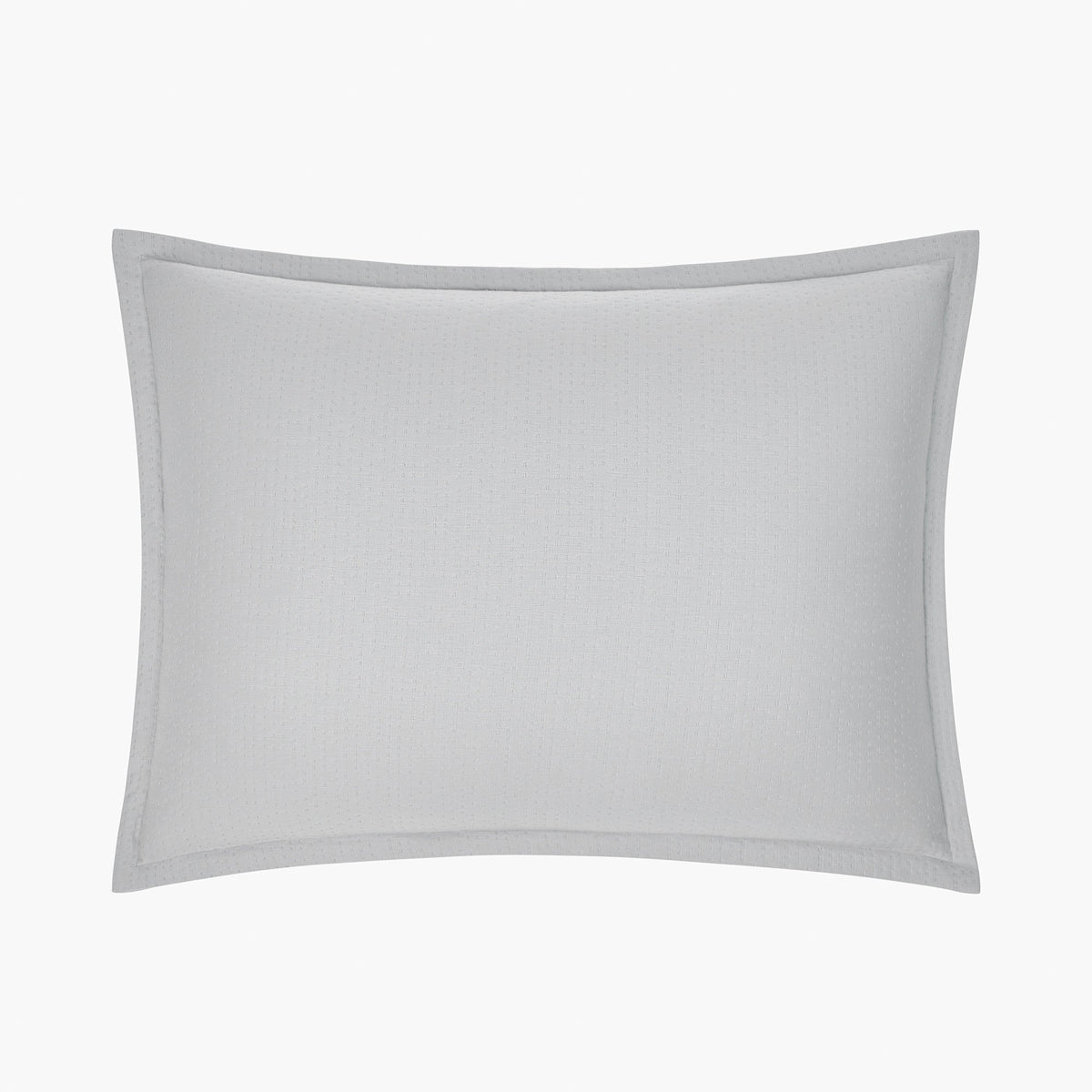 organic matelasse sham set gray detail