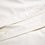 organic sateen duvet cover set cream detail