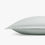 organic sateen euro pillow sham green mist detail