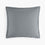 organic sateen euro pillow sham slate gray