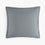 organic sateen euro pillow sham slate gray