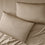 organic sateen pillowcases beige detail