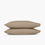 organic sateen pillowcases beige