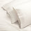 organic sateen pillowcases cream detail