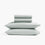 organic sateen sheet set green mist