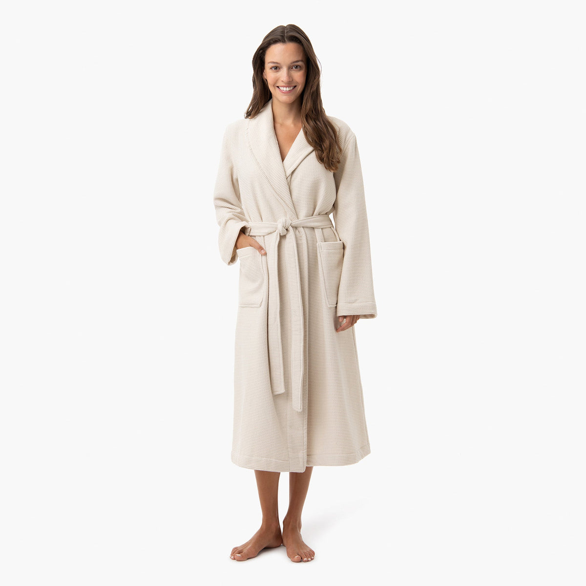 Organic Robe Organic Waffle Robe - Bone · Under The Canopy