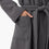 organic waffle robe charcoal