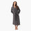 organic waffle robe charcoal