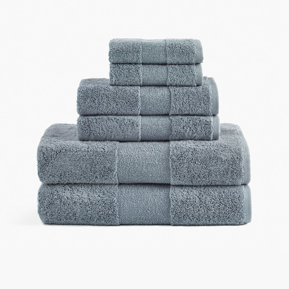 Cotton Super Soft Towels, Ultra Soft Towel Hand Bath Thick Towel for  Bathroom, Blue Gray, Pack of 1