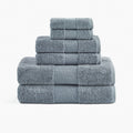 Plush Organic Towel - Blue Fog