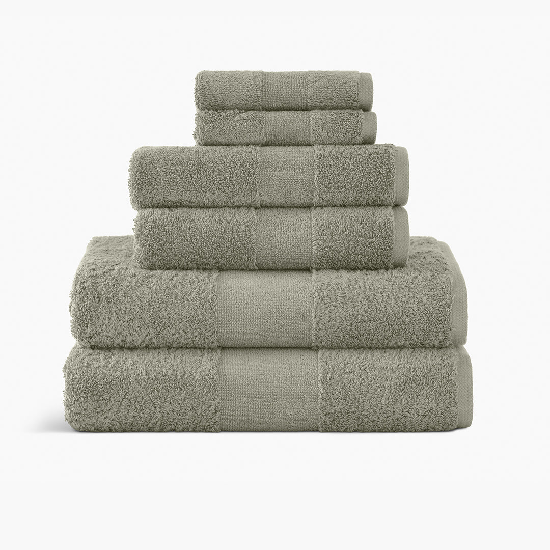 Classic Green Towel Spa Bundle (2 Wash + 2 Hand + 4 Bath Towels)