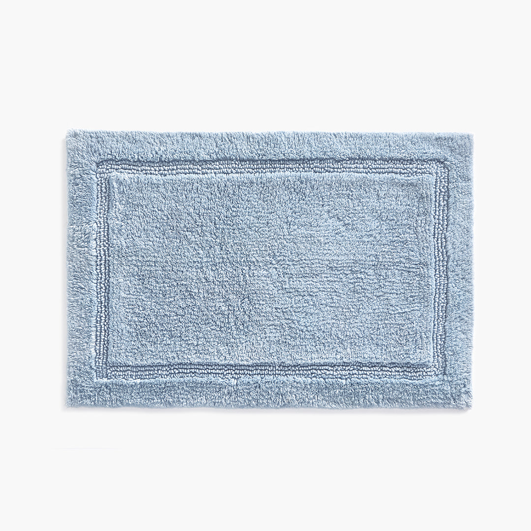 White Classic Luxury Bath Mat Floor Towel Set - Absorbent Cotton