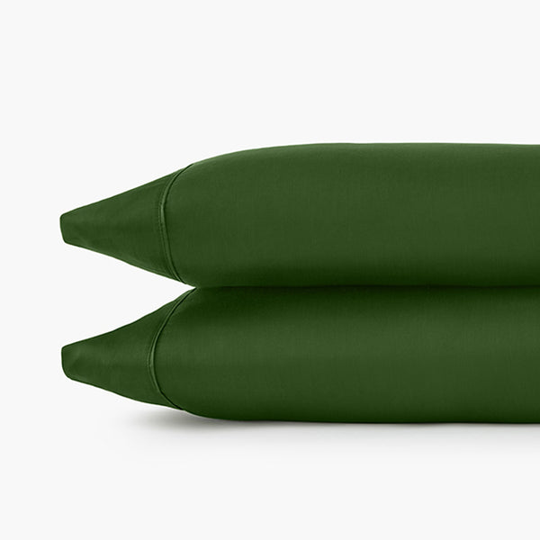 TENCEL Lyocell eucalyptus forest green pillowcases