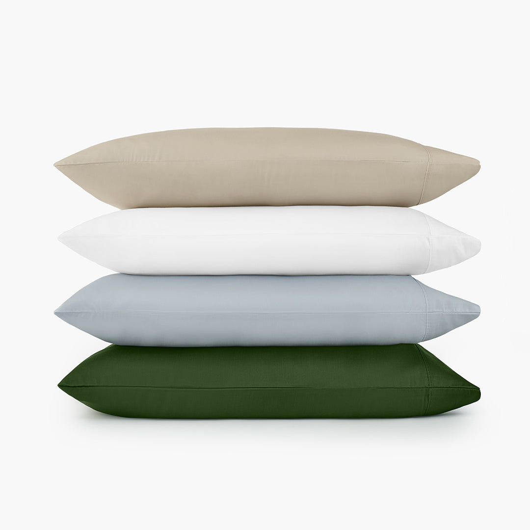 TENCEL Lyocell eucalyptus white pillowcases