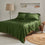 TENCEL Lyocell eucalyptus bedding forest green sheets