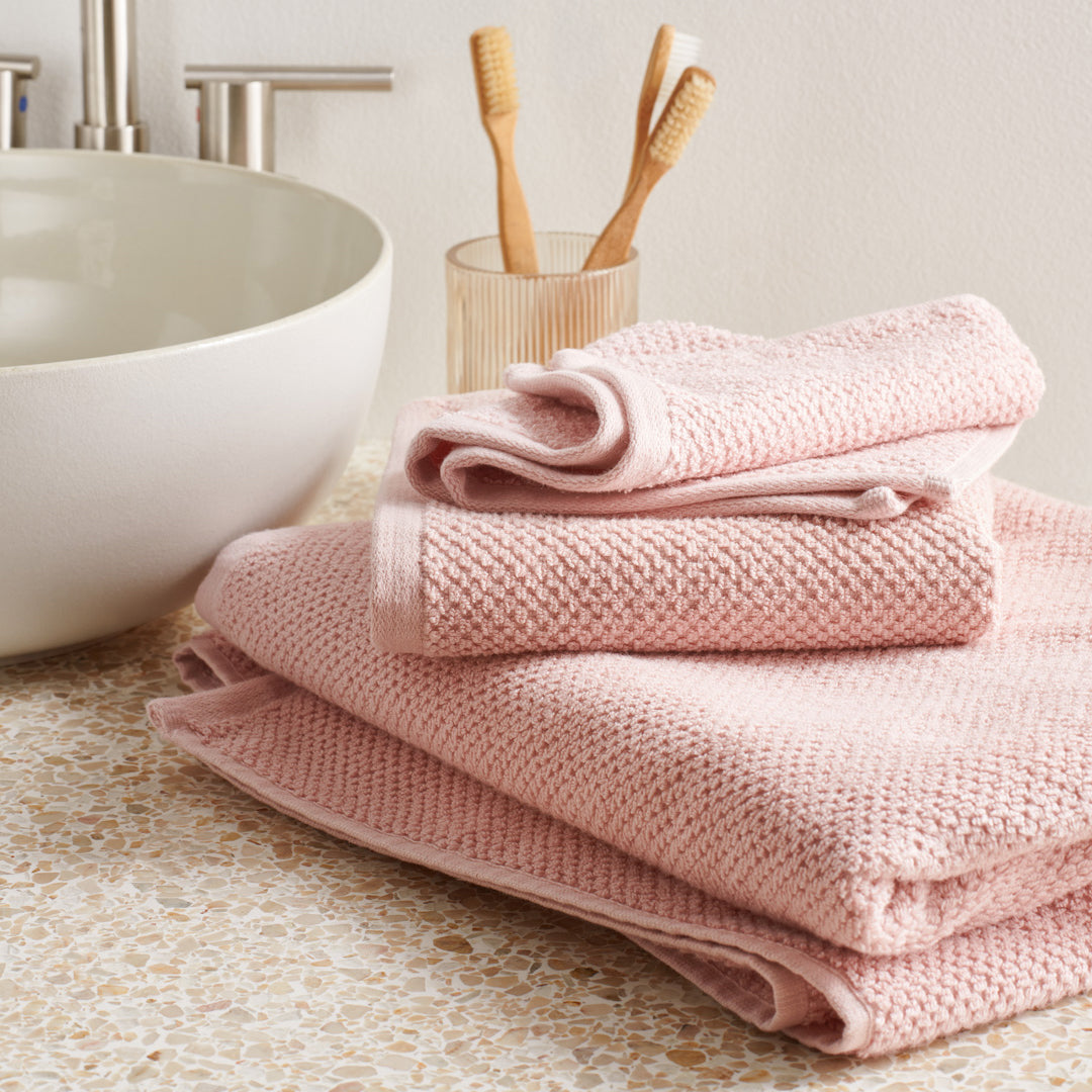 Under The Canopy Textured Organic Cotton Towel - Desert Sand, Desert Sand / Wash Cloth Wash Cloth Desert Sand