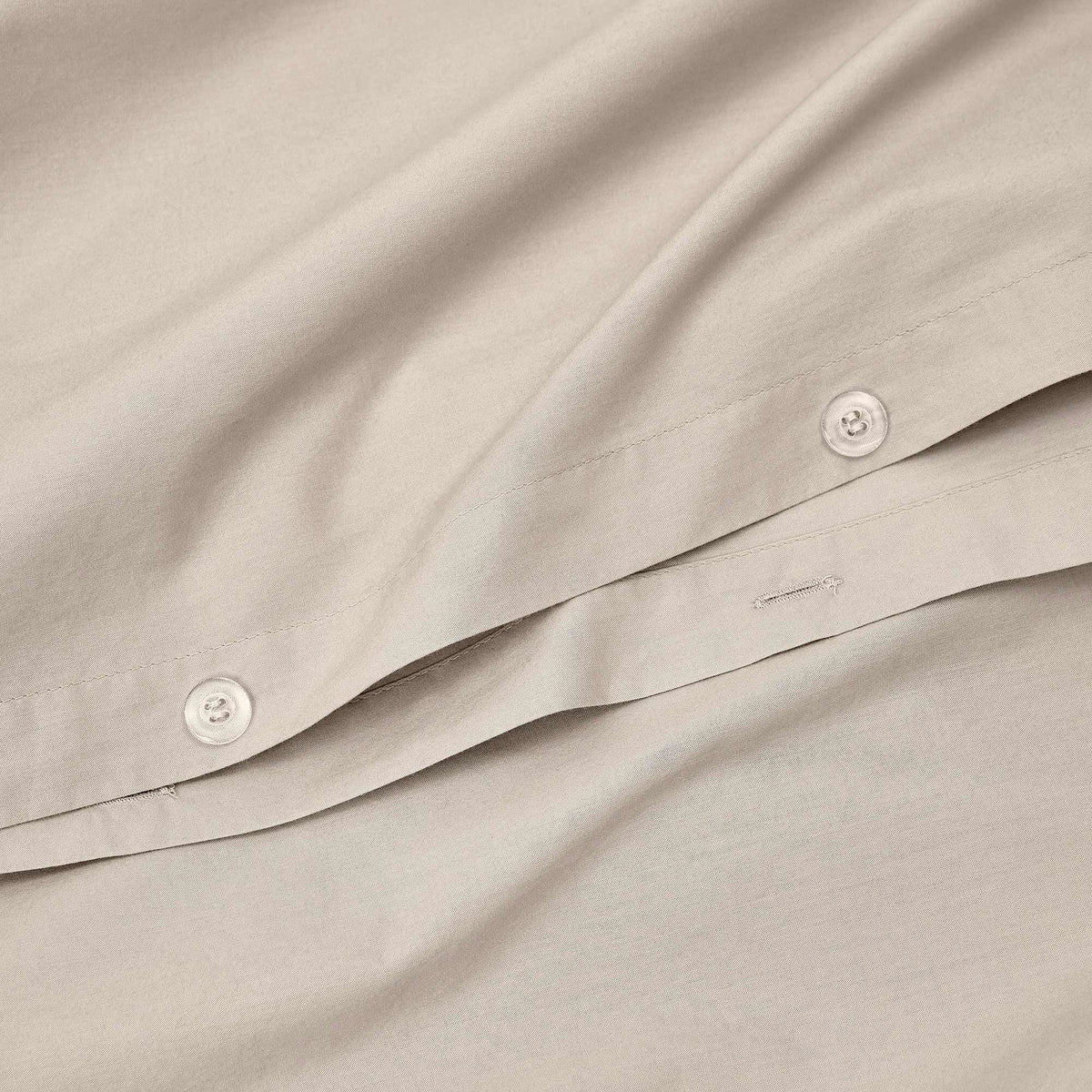 washed cotton duvet set stone detail