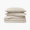 washed cotton duvet set stone