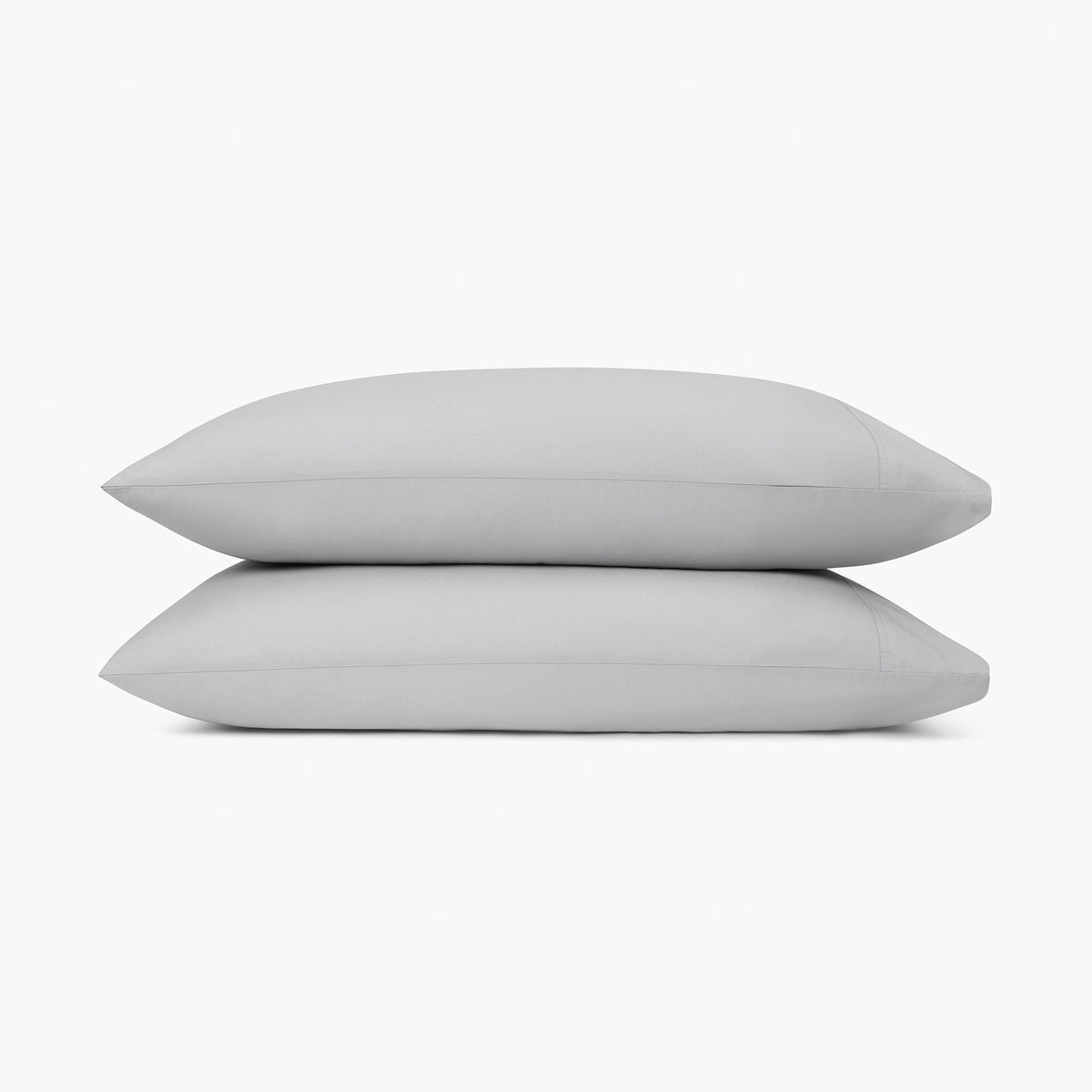 Organic Washed Cotton Pillowcase Set Light Gray · Under The Canopy