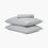washed cotton sheet set light gray
